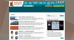Desktop Screenshot of europe-echecs.com